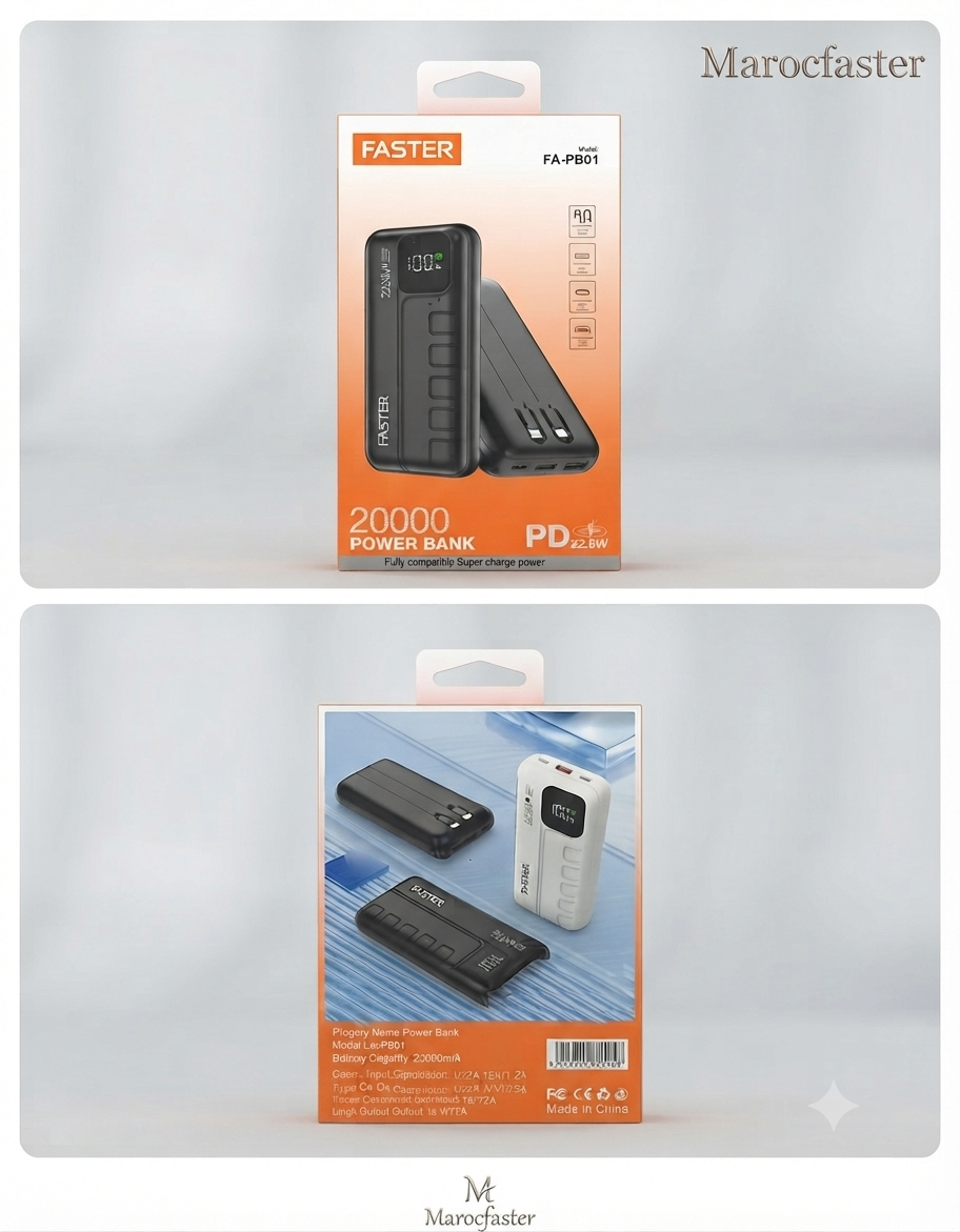 POWER-BANK FASTER 20000AM